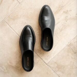 Jenni Kayne Black Leather Mules